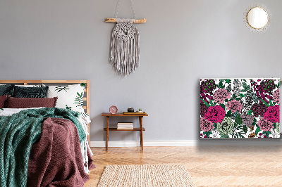 Magnetisk radiatorkåpa Vintage blommor