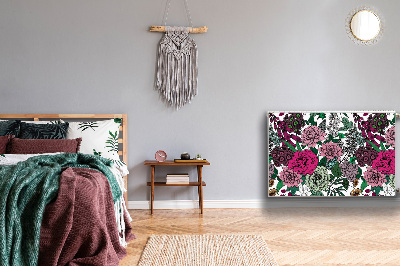 Magnetisk radiatorkåpa Vintage blommor