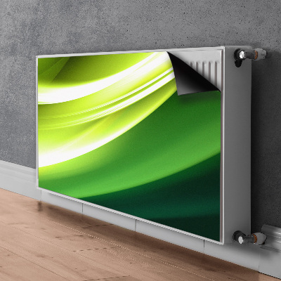 Magnetisk radiatorkåpa Grön abstraktion