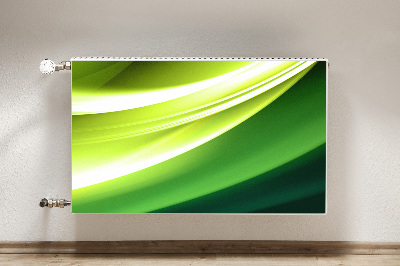 Magnetisk radiatorkåpa Grön abstraktion