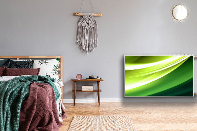 Magnetisk radiatorkåpa Grön abstraktion