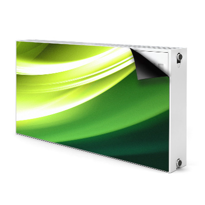 Magnetisk radiatorkåpa Grön abstraktion