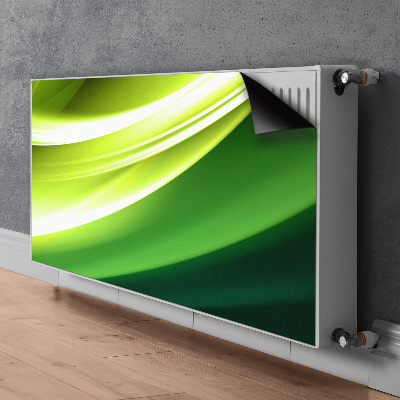 Magnetisk radiatorkåpa Grön abstraktion