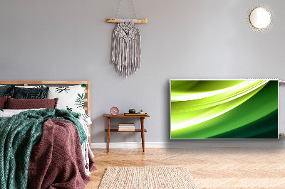 Magnetisk radiatorkåpa Grön abstraktion