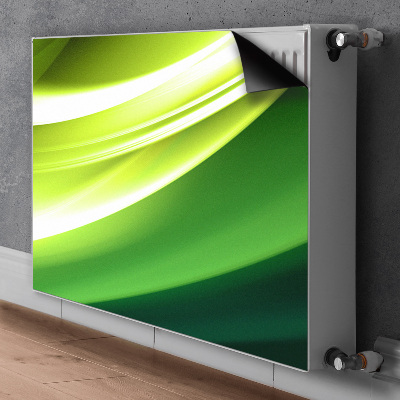 Magnetisk radiatorkåpa Grön abstraktion