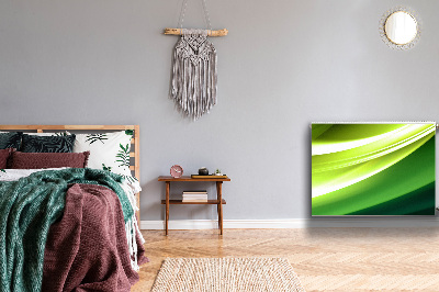 Magnetisk radiatorkåpa Grön abstraktion