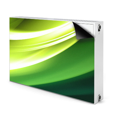 Magnetisk radiatorkåpa Grön abstraktion