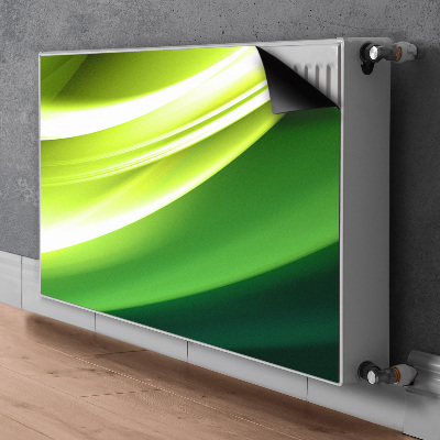 Magnetisk radiatorkåpa Grön abstraktion