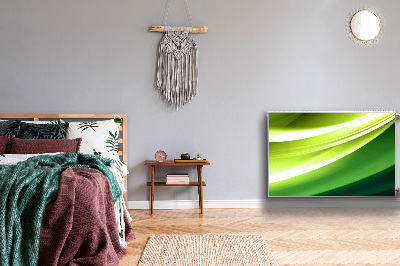 Magnetisk radiatorkåpa Grön abstraktion