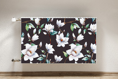 Magnetisk radiatorkåpa Målade blommor