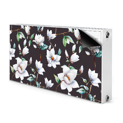 Magnetisk radiatorkåpa Målade blommor