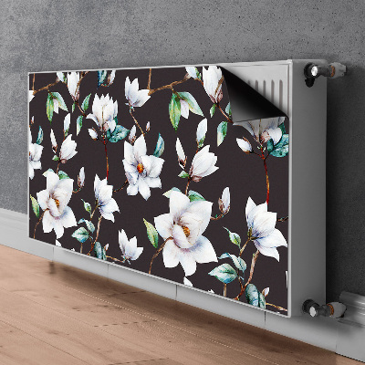 Magnetisk radiatorkåpa Målade blommor