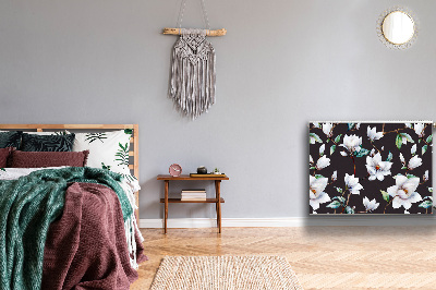 Magnetisk radiatorkåpa Målade blommor