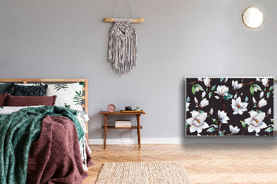 Magnetisk radiatorkåpa Målade blommor