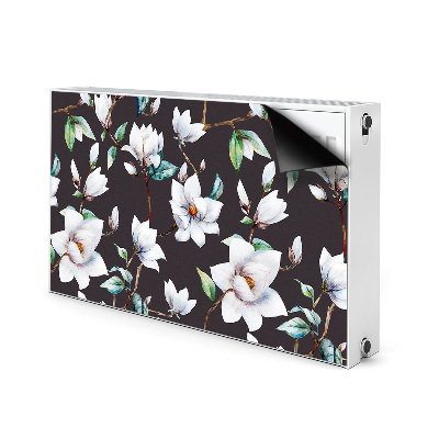 Magnetisk radiatorkåpa Målade blommor