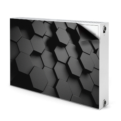Magnetisk radiatorkåpa Svarta honungskakor