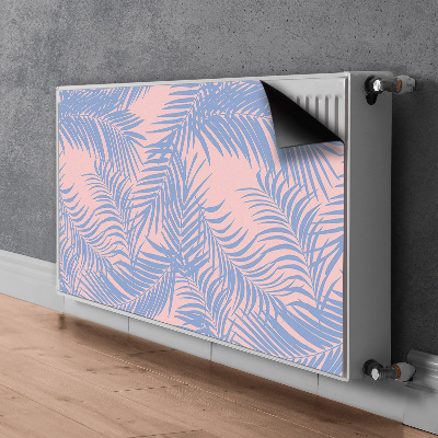 Magnetiskt radiatorskydd Blå löv