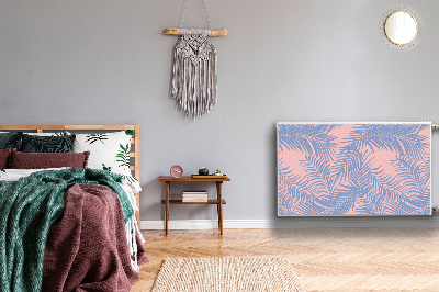 Magnetiskt radiatorskydd Blå löv