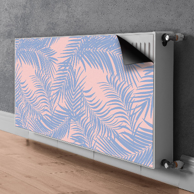 Magnetiskt radiatorskydd Blå löv