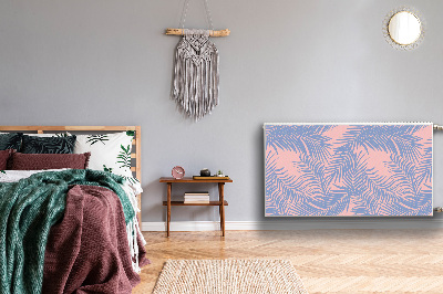 Magnetiskt radiatorskydd Blå löv