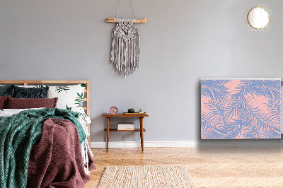 Magnetiskt radiatorskydd Blå löv