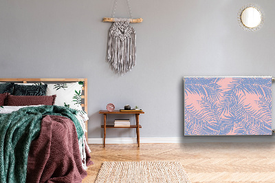 Magnetiskt radiatorskydd Blå löv