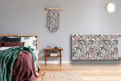 Magnetisk radiatorkåpa Rosa blommor