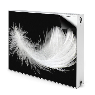 Magnetiskt radiatorskydd vit fjäder