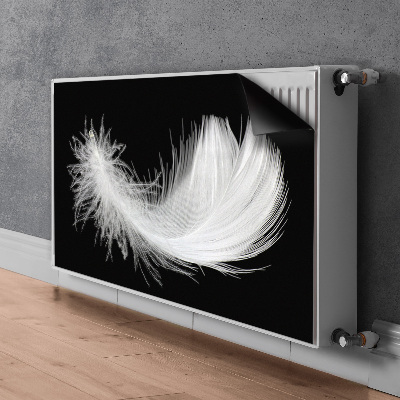 Magnetiskt radiatorskydd vit fjäder