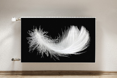 Magnetiskt radiatorskydd vit fjäder
