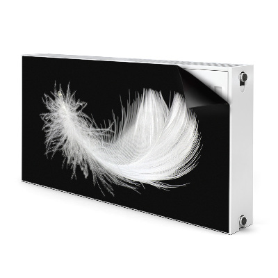 Magnetiskt radiatorskydd vit fjäder