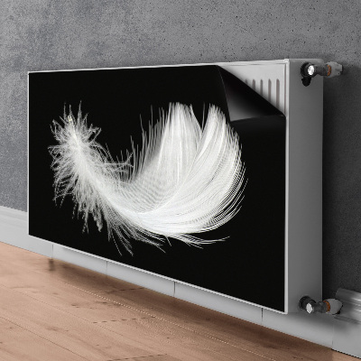 Magnetiskt radiatorskydd vit fjäder