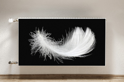 Magnetiskt radiatorskydd vit fjäder