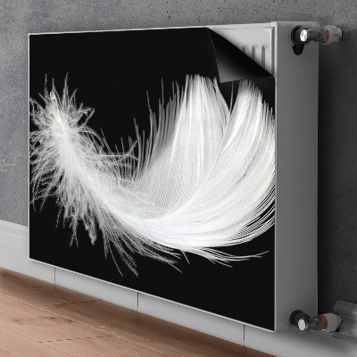 Magnetiskt radiatorskydd vit fjäder
