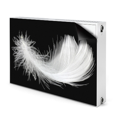 Magnetiskt radiatorskydd vit fjäder