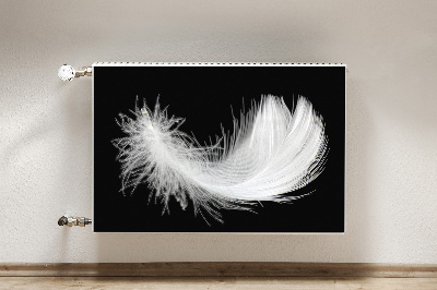 Magnetiskt radiatorskydd vit fjäder