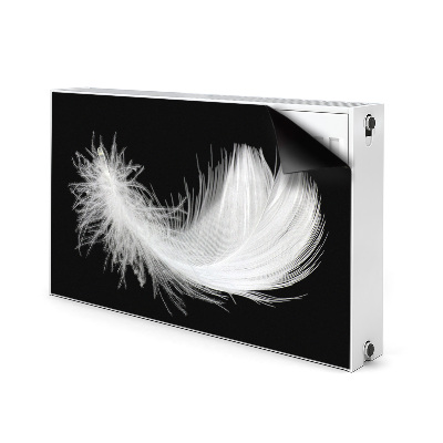 Magnetiskt radiatorskydd vit fjäder