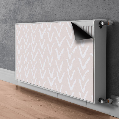 Magnetiskt radiatorskydd V ljusrosa