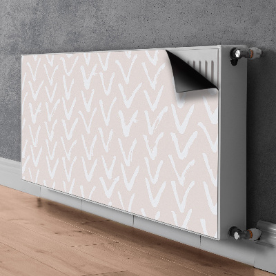 Magnetiskt radiatorskydd V ljusrosa
