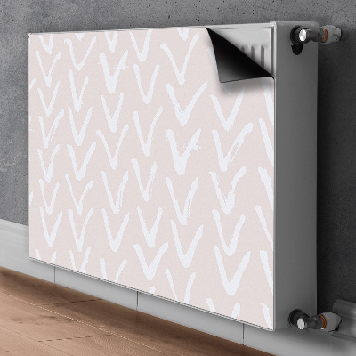 Magnetiskt radiatorskydd V ljusrosa