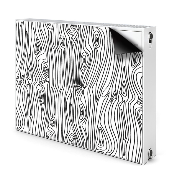 Magnetisk radiatorkåpa Träimitation