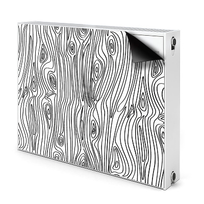 Magnetisk radiatorkåpa Träimitation