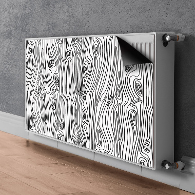 Magnetisk radiatorkåpa Träimitation