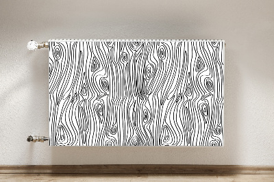 Magnetisk radiatorkåpa Träimitation