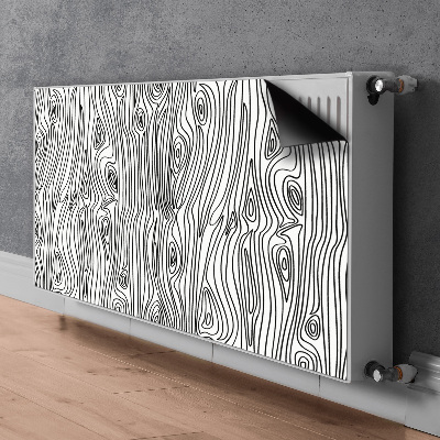 Magnetisk radiatorkåpa Träimitation