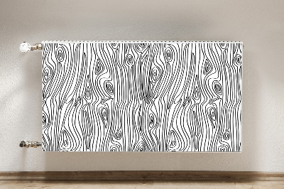 Magnetisk radiatorkåpa Träimitation