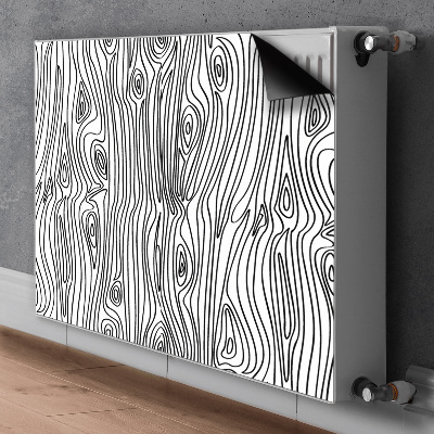 Magnetisk radiatorkåpa Träimitation