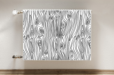 Magnetisk radiatorkåpa Träimitation