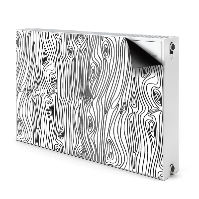 Magnetisk radiatorkåpa Träimitation
