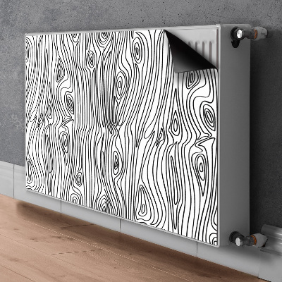 Magnetisk radiatorkåpa Träimitation